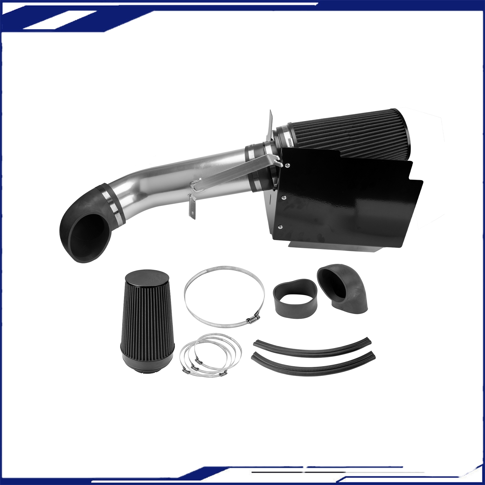 Cold Air Intake System Kit + Heat Shield For Chevy Tahoe Suburban 1500 2000-06