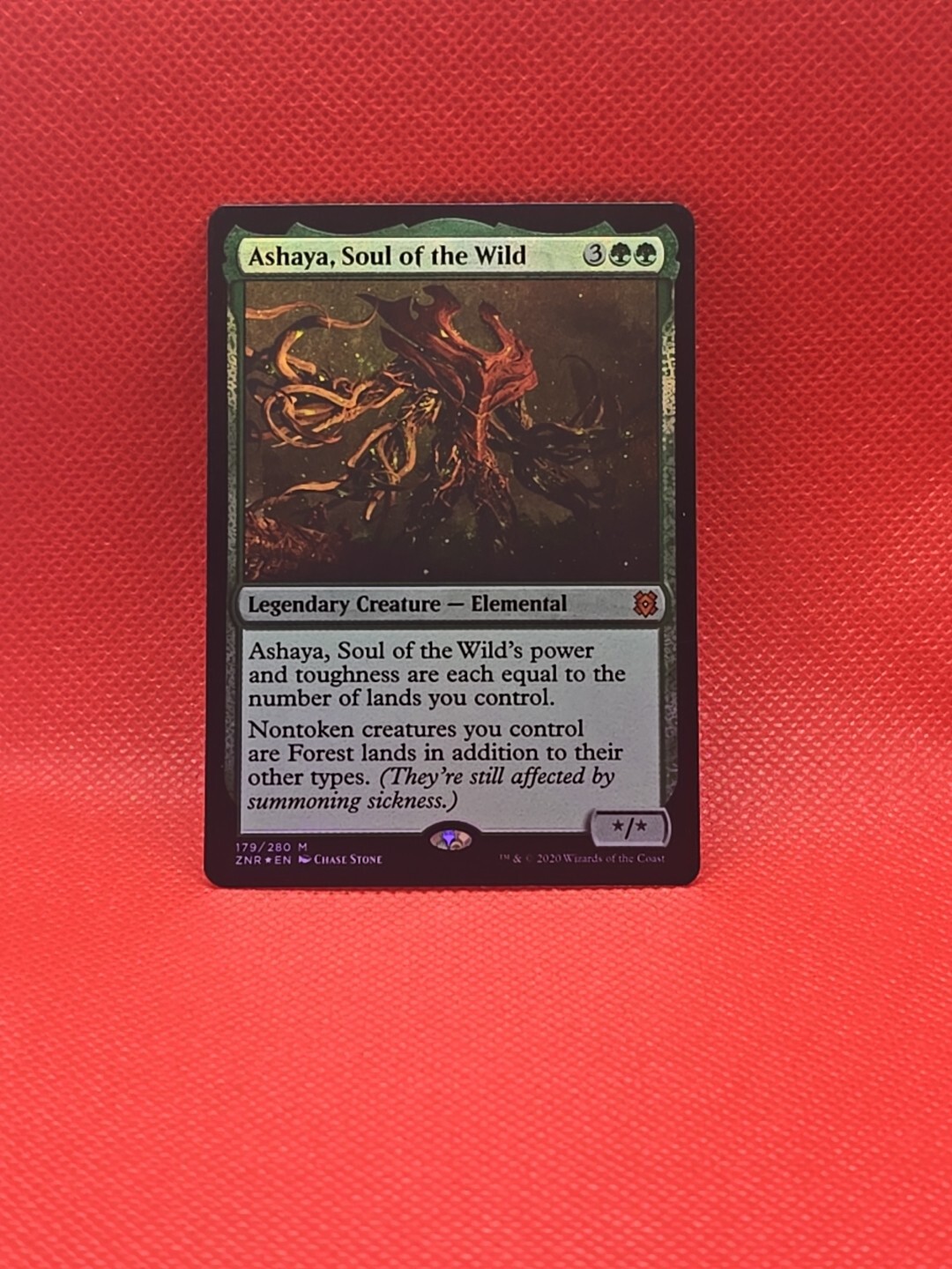 Ashaya Soul of the Wild Foil Zendikar Rising Edition
