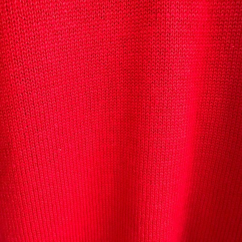 Tommy Hilfiger Maglione Uomo Rosso Fair Isle Large Cabincore Nonno Vacanze Nuovo con etichette - Foto 8 di 12