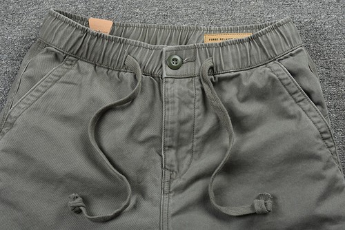New Drawstring Chino Shorts Mens Cargo Combat Work Elasticated Waist Half Pants - Picture 13 of 28