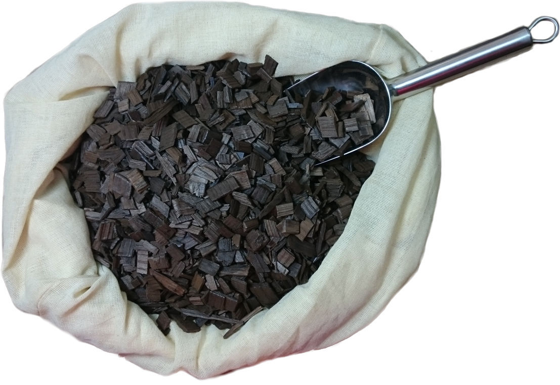 American US Oak Chips For Home Brew Wine 100g - Oak Chips Heavy High Toast