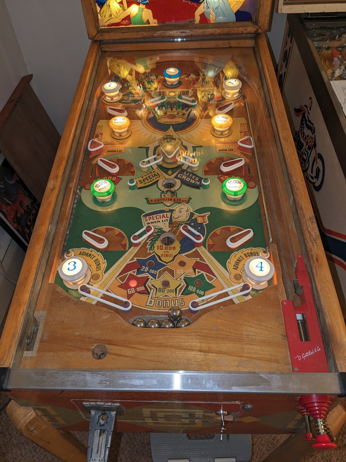 1947 Gottlieb Humpty Dumpty First Pinball with flippers! eBay