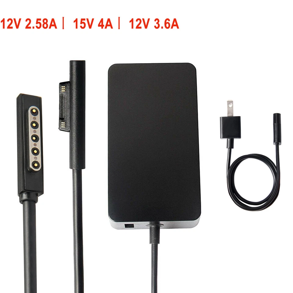 65W AC Charger Power Supply For Microsoft Surface Book Pro 3 4 5 1706 Adapter US - Image 2 of 4