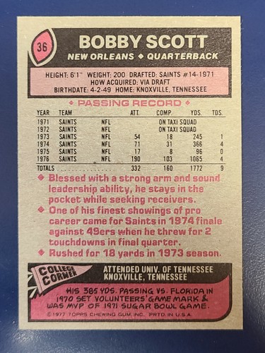 Tarjetas de fútbol americano Topps 1977 completan tu conjunto que elijas elegir cada una #1 - 170 - Imagen 57 de 287