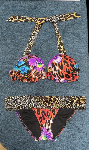 Haut De Bikini Victoria's Secret Bandeau Push-up Bleu Taille 32B - Neuf Sans étiquettes
