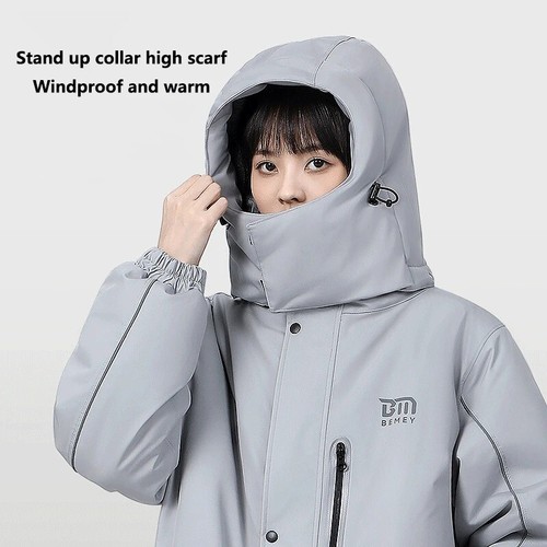 Waterproof Velvet Thickening Snowmobile Jackets Outdoor Riding Cold-proof Suits - Picture 4 of 40