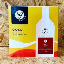 SG Wines - Gold - Shiraz - 7 Day Red Wine Kit - 30 Bottle