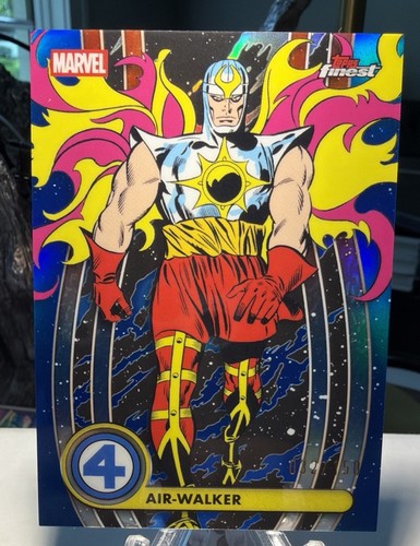 2026 Topps Finest Marvel Fantastic Four - Air-Walker Blue Refractor 32/150 #005