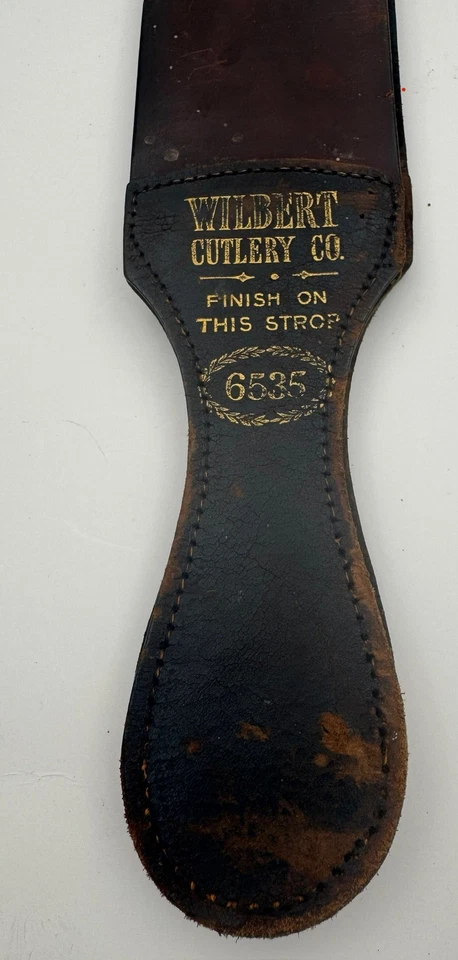 Vintage Barbershop Razor Strop Wilbert 6535 - Image 2 of 4