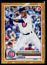 Robel Garcia 2020 Bowman #36 Gold #/50 Rookie Chicago Cubs RC