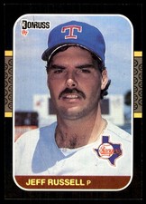 Jeff Russell 1987 Donruss #550 Texas Rangers MLB READ FREE SHIPPING AutographDen