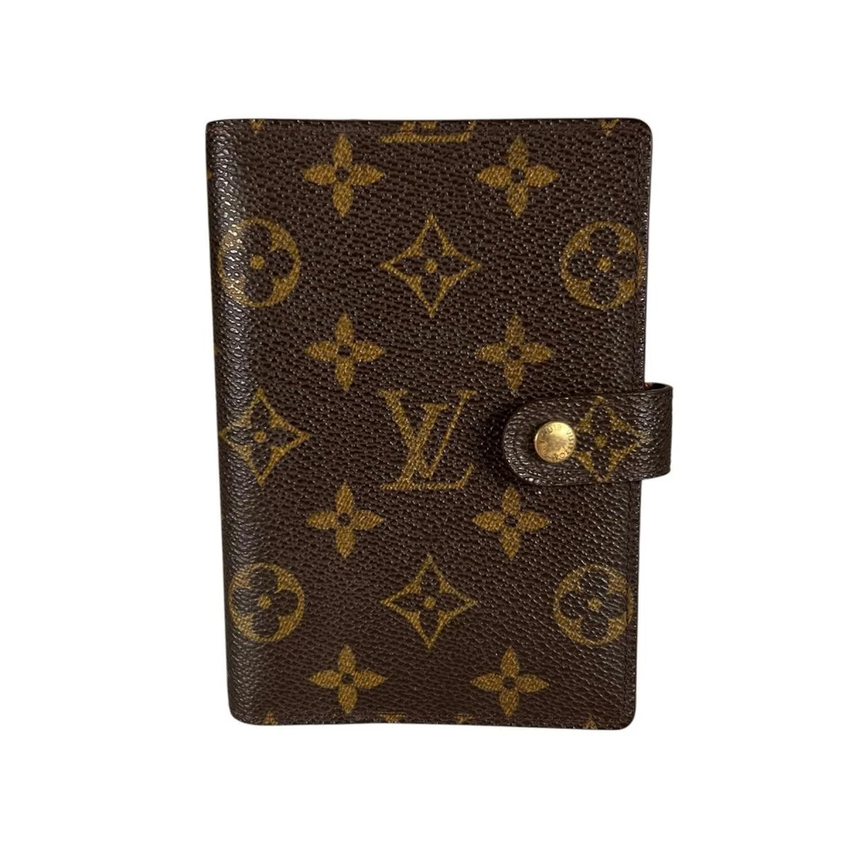 LOUIS VUITTON Monogram Agenda PM Carnet couverture toile marron unisexe R20005 - Photo 1/4