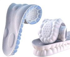 Plantillas nube 4D gris mediana antifadiga absorben impacto alivio dolor pies