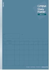 Campus Study Planner 2 Weeks Ruled B5 Navy ﾉ-Y80LT-DB