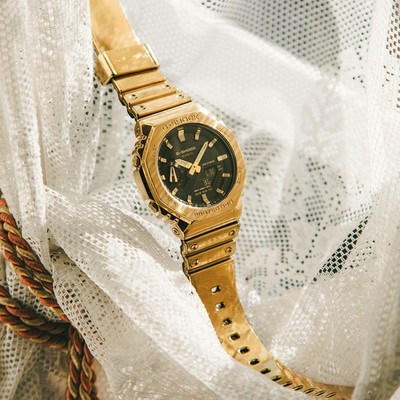 Casio G-Shock GM-2100YMG-9AJF Metal Gold Analog Digital Japan New