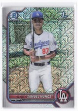 2022 Bowman Chrome Samuel Munoz #BCP-161 1st Prospects Mojo Refractor Dodgers