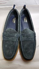 G.H. Bass Co. Weejuns Penny Loafers Mens Size 8.5 D Navy Blue Suede