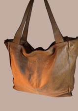 Brand New Genuine Leather Women's Brown Handbag Made in Italy