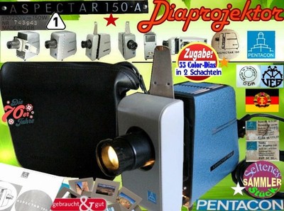 Diaprojektor Pentacon Aspectar 150A m. Tasche Kleinbild Diabetrachter Bildwerfer