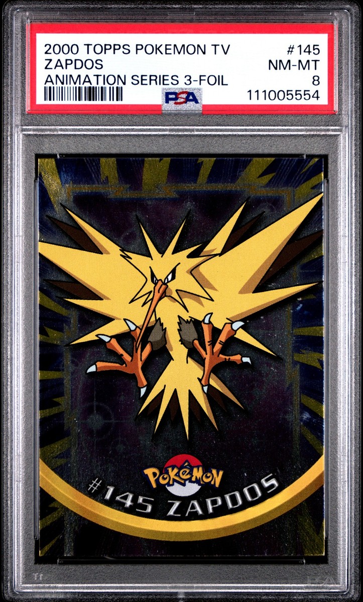 2000 TOPPS POKEMON TV ANIMATION SERIES 3 FOIL #145 ZAPDOS PSA 8 | eBay