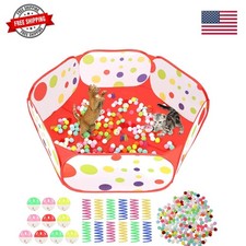 Cat Ball Pit Include 200 Pom Pom Balls 10 Jingle Balls and 12 PCS Cat Spring ...