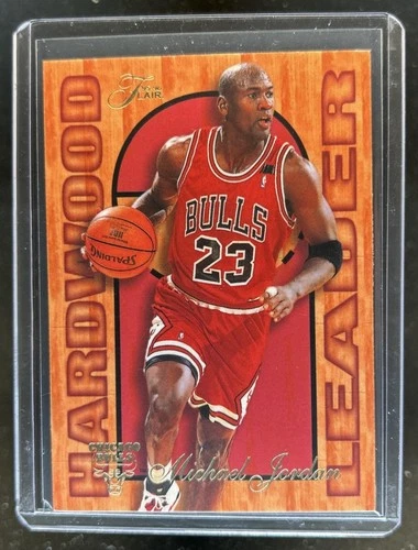 1995-96 Fleer Michael Jordan Flair Hardwood Leader #4 Bulls