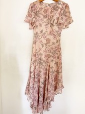 ASTR The Label Midi Dress S Floral  Pink Garden Assymetrical  Wedding Fairy NWT