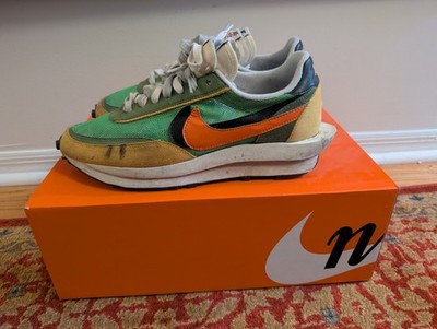 Nike sacai x LDWaffle Green Gusto/Safety Orange Men s Low Top 13M