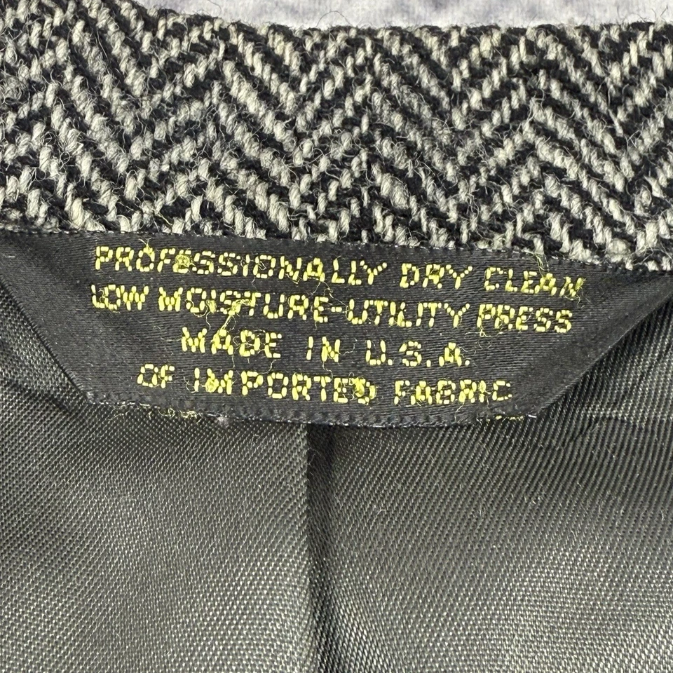 Blazer de tweed vintage Branford Taylor x Harris 48R gris espiga lana escocesa Foto 3 de 4