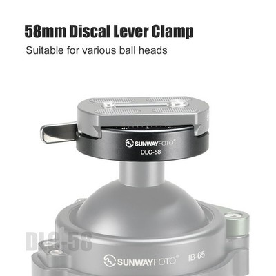 58mm Round Arca Swiss Clamp,Lever QR Clip for Tripod Head | eBay