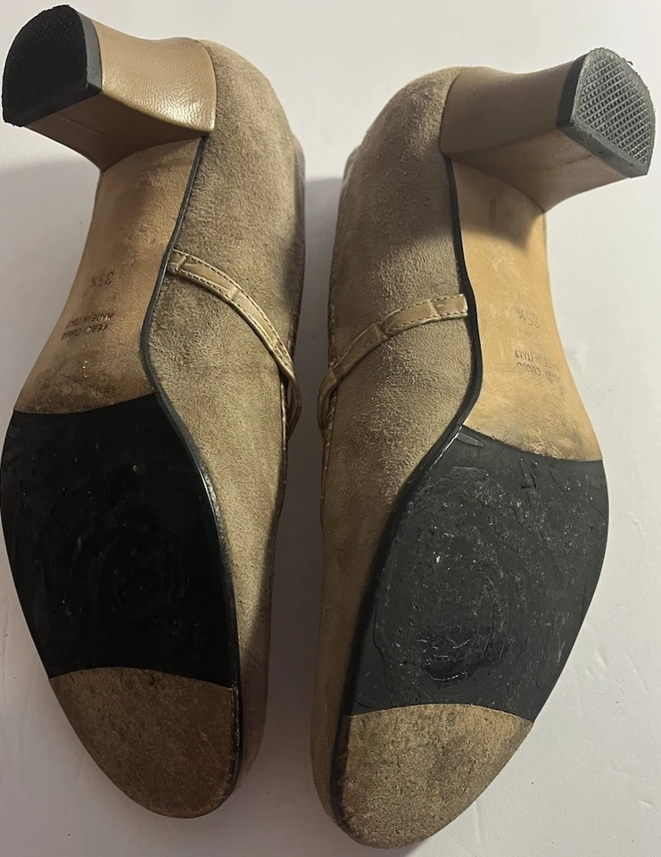 Tacones Taryn Rose para mujer marrón gamuza estilo Mary Jane talla EE. UU. 6/6,5 Foto 2 de 4