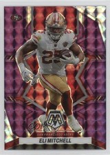 2022 Panini Mosaic Purple Prizm 27/49 Elijah Mitchell Eli #176 17h0