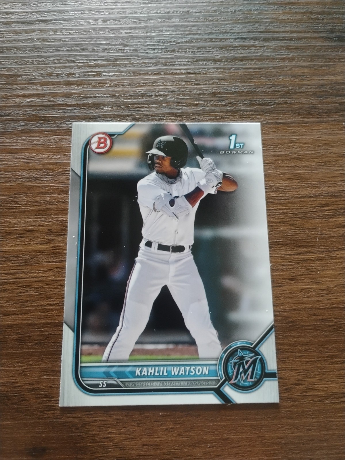 Kahlil Watson 2022 1st Bowman Prospects #BP-3 - Marlins RC