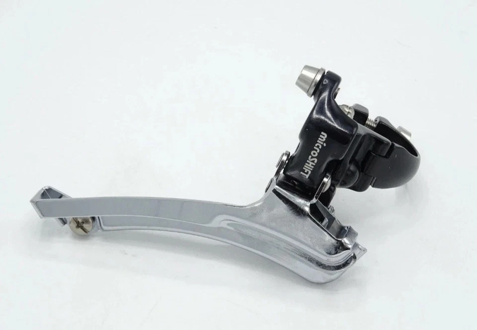 microSHIFT R10 Front Derailleur 10 Speed - 34.9 Clamp On - Road Bike Black MS-10 - Image 2 of 4