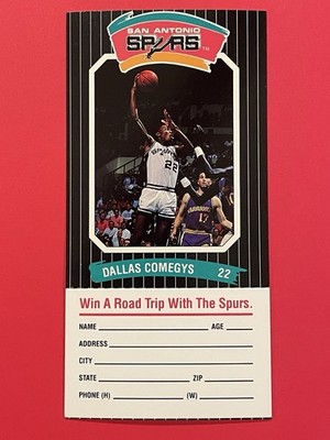 1988-89 Diamond Shamrock San Antonio Spurs - Dallas Comegys (RC)