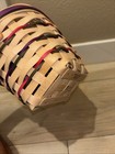 LONGABERGER 1996 EASTER BASKET Hand Woven WITH LINER, PLASTIC INSERT & TIE-ON — photo 10