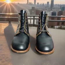 Red Wing 9060 Flatbox Beckman 12 Black Klondike Teacore Japan 6” Heritage Boots