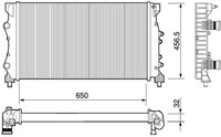 Mahle KüHler, MotorküHlung CR 1110 000P FüR Renault