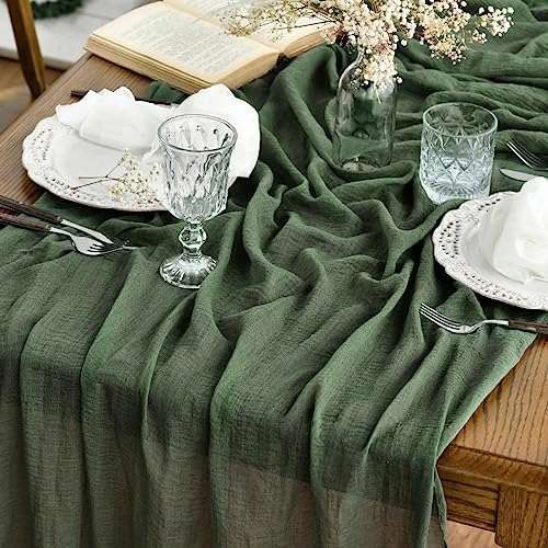 Artoid Mode Forest Green Boho Gauze Wedding  Assorted sizes , colors 