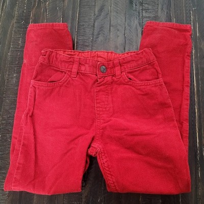 H&M Slim Fit Corduroy Kids Pants Adjustable Waist Size 7