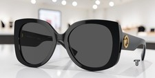 VERSACE VE4387 GB1 87 Black Dark Grey 56mm Women's Sunglasses
