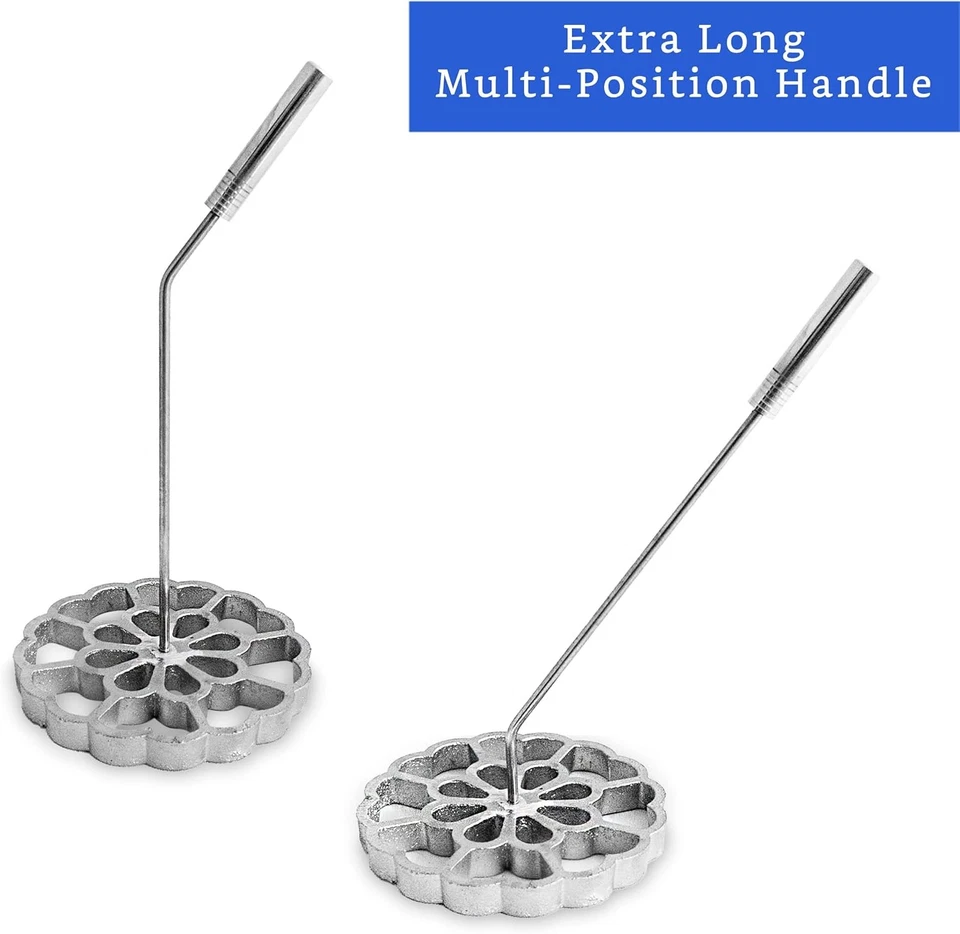 Molde Bunuelos con Mango X-Large (5,7 pulgadas Aluminio Fundido) - Molde Para Buñuelo... Foto 4 de 4