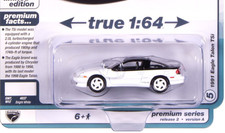 Auto World Modern Muscle Bright White 1991 Eagle Talon TSi 1:64 Diecast Car