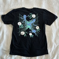 Rick and Morty T-Shirt Size M Black Portal Adult Swim Graphic Print.