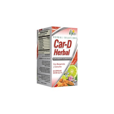 CAR-D HERBAL - Advanced  Cardiovascular Support- Bergamot & turmeric antioxidant