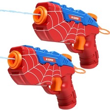 2 Pack Water Guns for Kids Squirt Water Pistols Cool Small Manual Water Gun, ...