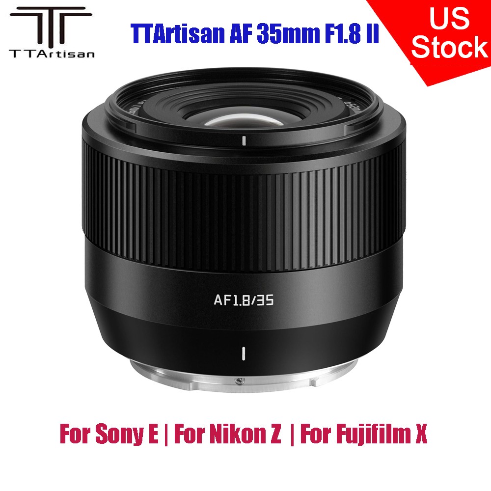 TTArtisan AF 35mm F1.8 II Camera Lens APS-C For Sony-E Nikon-Z Fujifilm-X Mount