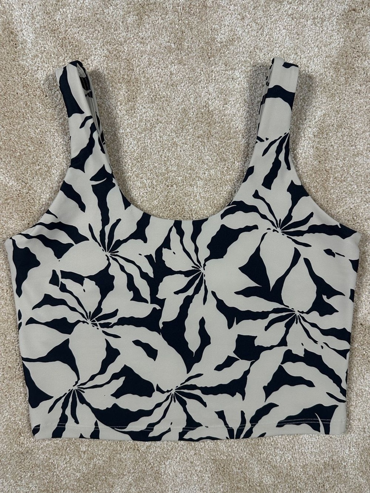 SAGE Collective Floral Longline Sports Bra Crop Top Women’s Medium