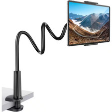 Gooseneck Tablet Phone Holder Stand Adjustable Lazy Arm Clamp Mount for Bed Desk