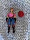 1980s Hasbro GI Joe ARAH Zarana V1 INCOMPLETE No Earrings W Card